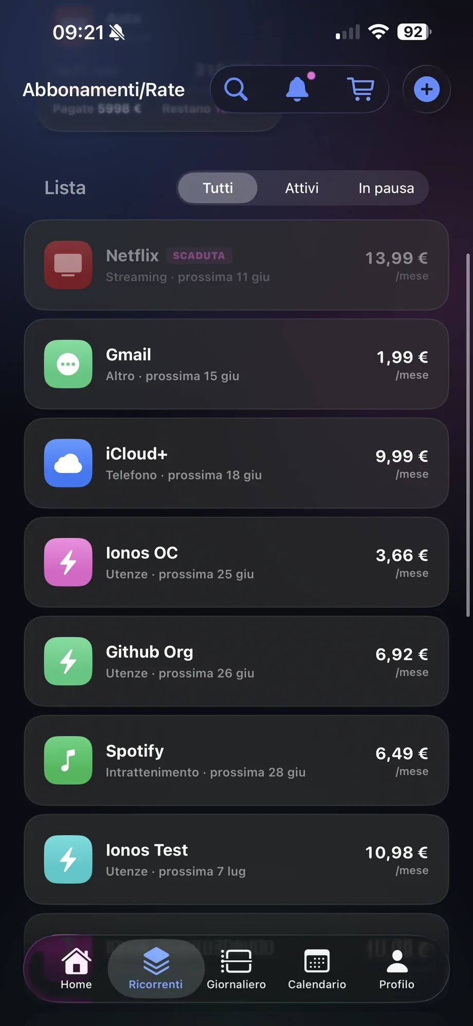 Abbonamenti sotto controllo